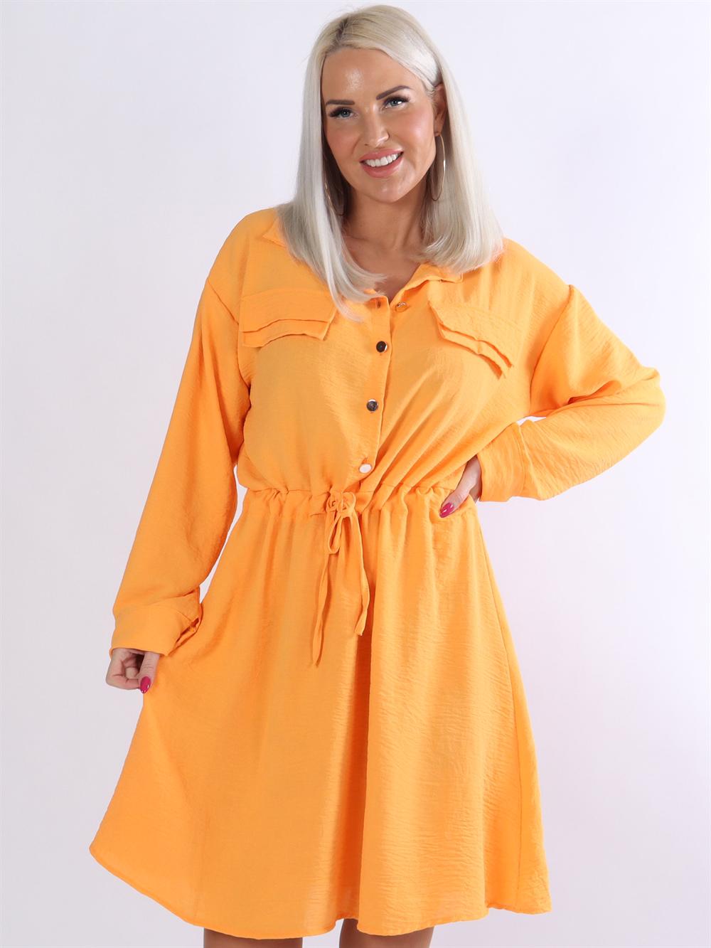 Hanine - Skjorta med guldknappar och spets i midjan